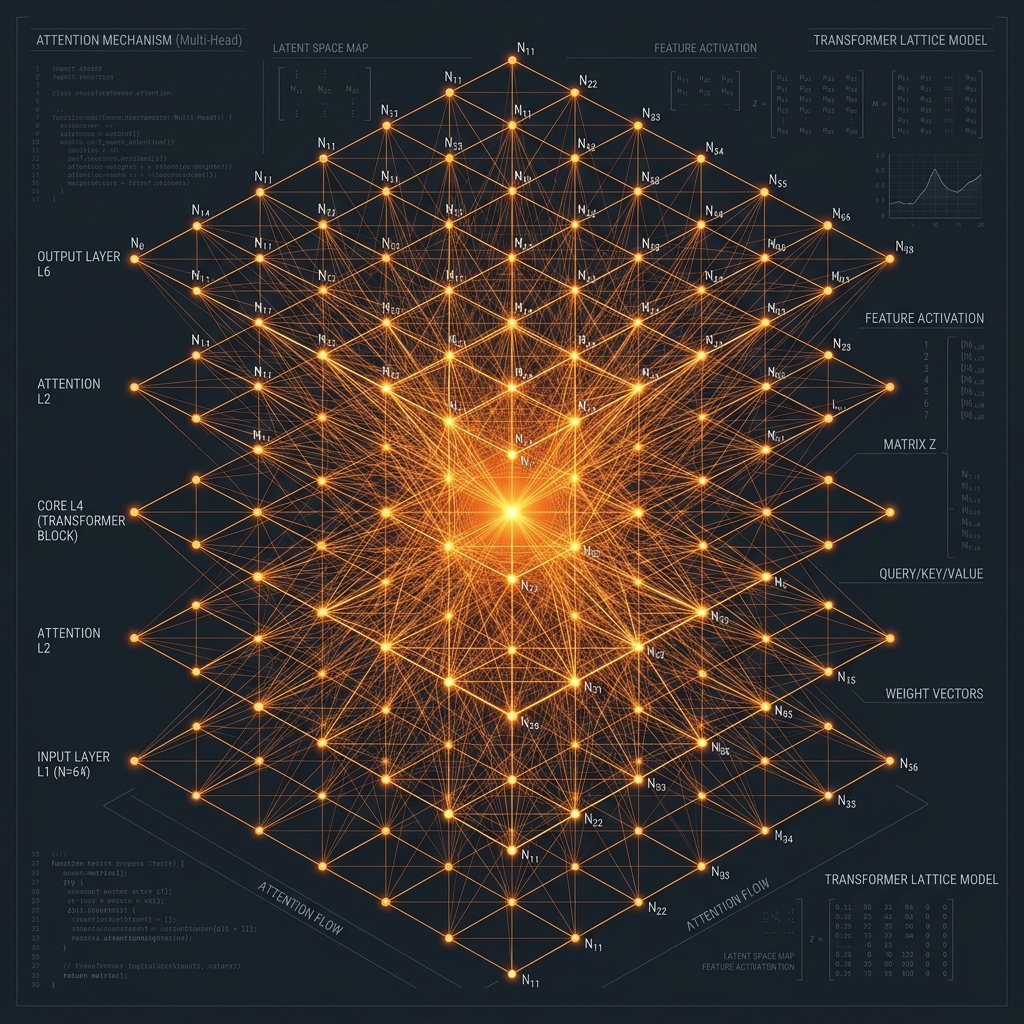 3D Neural Attention Lattice Visualization